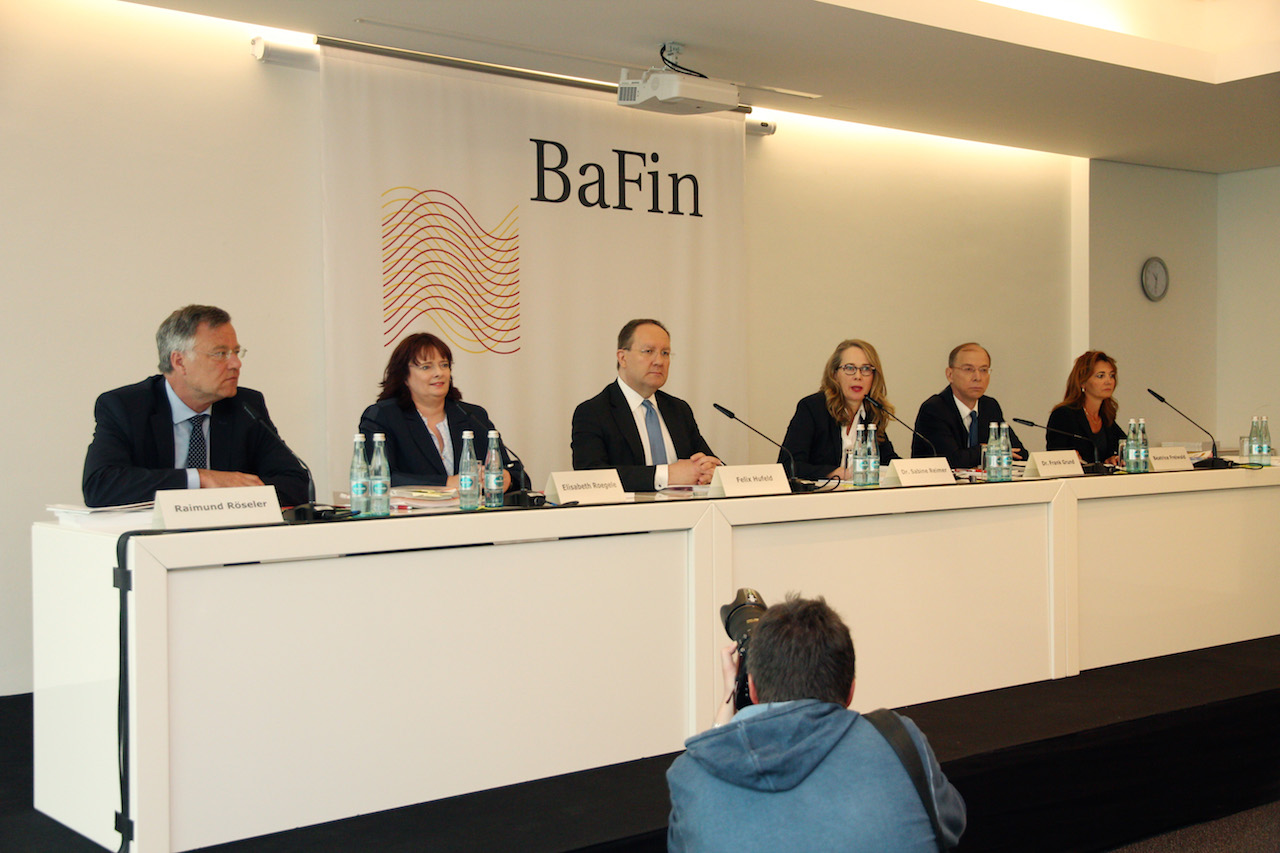 Pressekonferenz der BaFin am 10. Mai 2016 in Frankfurt am Main. Foto: Eschweiler / BaFin.